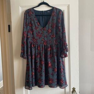 Flowy Madewell Floral Dress-great condition!
